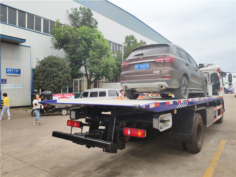 東風(fēng)天錦一拖二平板清障車(chē)