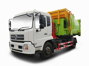 國(guó)五東風(fēng)天錦車廂可卸式垃圾車